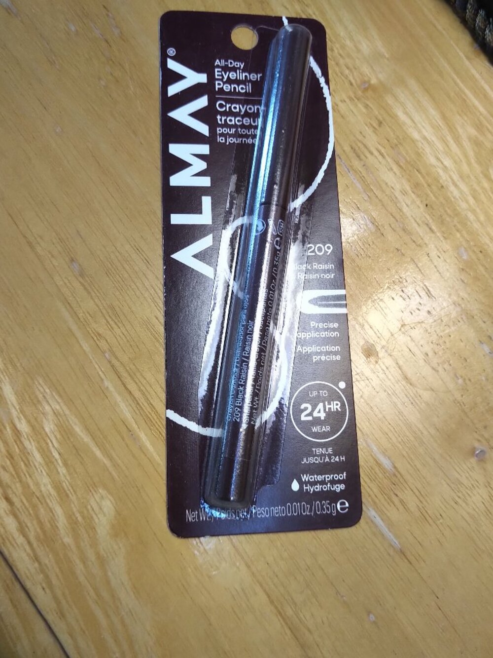 Almay All-Day Black Raisin 209 eyeliner pencil retractable - 24 hr Waterproof